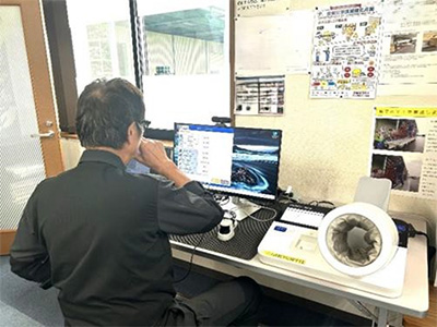 点呼実施時の様子